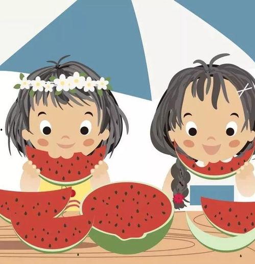 萌娃吃瓜头像动画,欢乐动画瞬间萌化人心