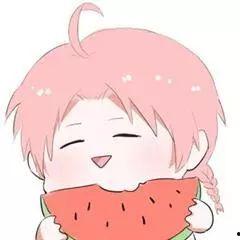 萌娃吃瓜头像动画,欢乐动画瞬间萌化人心